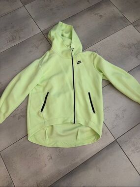 Nike Neon Lime Pullover Zip Hoodie sportswear Tech